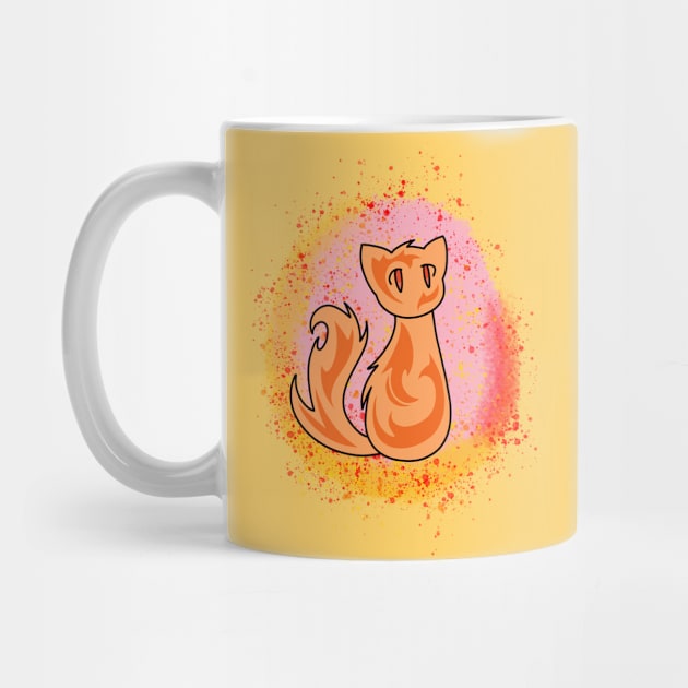 Fantasy Fire Elemental Cat by Cheesy Pet Designs